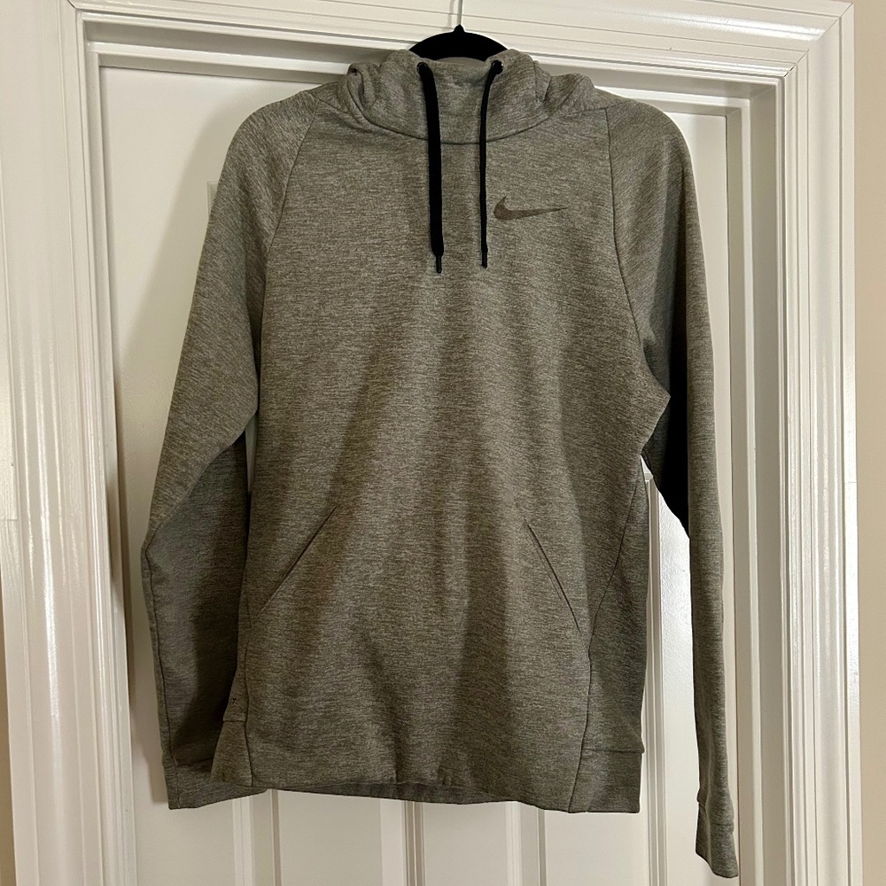 Nike Men’s Grey Hoodie Sweatshirt Dri-Fit Size Small